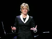 Jane Fonda performs at the opening night of V-Day's festival "UNTIL THE VIOLENCE STOPS: NYC".