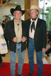 Peter Fonda and Honorees Stuart Whitman at the "20th Annual Golden Boot Awards" at the Beverly Hilton Hotel.