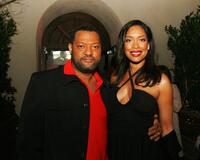 Laurence Fishburne and Gina Torres at the afterparty for the premiere of "I Think I Love My Wife".
