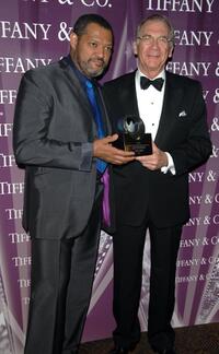 Laurence Fishburne and Syndey Pollack at the 18th Annual Palm Springs International Film Festival 2007 Gala Awards Presentation.