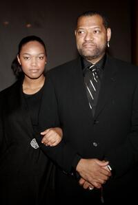 Laurence Fishburne and his daughter Montana at the National Dream Gala.
