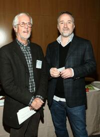 Michael Apted and David Fincher at the DGA (Director's Guild of America) Awards Meet The Nominees.