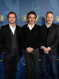 Directors Christopher Nolan, Danny Boyle and David Fincher at the DGA (Director's Guild of America) Awards Meet The Nominees.