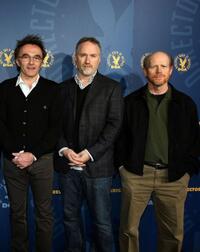 Director Danny Boyle, David Fincher and director Ron Howard at the DGA (Director's Guild of America) Awards Meet The Nominees.
