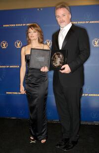 Jodie Foster and David Fincher at the press room during the 61st Annual Directors Guild of America Awards.