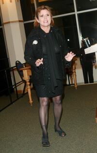 Carrie Fisher at Barnes & Noble to promote her new book Best Awful There Is.