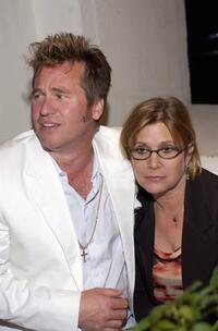 Carrie Fisher and Val Kilmer at the after-party for premiere of "Stateside".