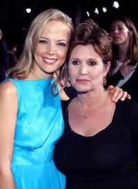 Carrie Fisher and Pell James at the Premiere of "Undiscovered".