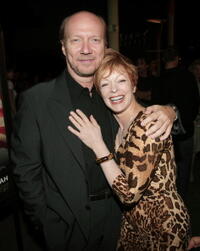 Frances Fisher and Paul Haggis at the premiere of "In the Valley of Elah".