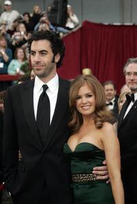 Sacha Baron Cohen and Isla Fisher at the 79th Academy Awards.