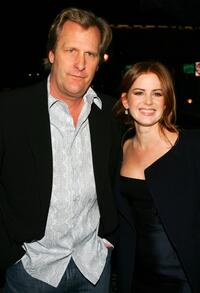 Jeff Daniels and Isla Fisher at the screening of "The Lookout."