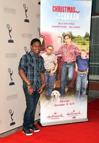 Jaishon Fisher at the screening of "Christmas In Canaan."
