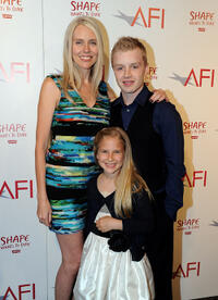 Director Lisa Robertson, Scarlett Selznick and Noel Fisher at the California premiere of "Battle: Los Angeles."