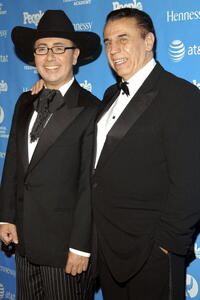 Alfonso Arau and his son Ferando Arau at the 2nd Annual Leaders In Spanish Language Television Awards.