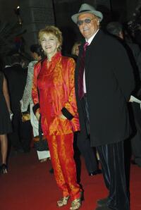 Mariangela Melato and Renzo Arbore at the opening night of Rome Film Festival.