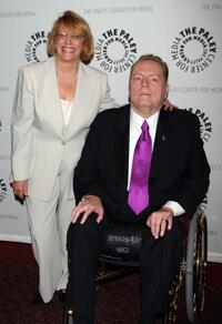 Director Joan Brooker-Marks and Larry Flynt at the New York premiere of "Larry Flynt: The Right To Be Left Alone."
