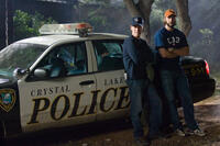 Producers Brad Fuller and Andrew Form on the set of "Friday the 13th."