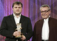 Milos Forman and Alexei Mizgirev at the 7th International Film Festival.