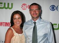 Marika Dominczyk and Scott Foley at the CW/CBS/Showtime/CBS Television TCA party.