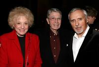 Selma Archerd, Army Archerd and Dennis Hopper at the after party of the screening of "Sleepwalking."
