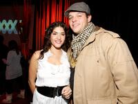 Stephanie Andujar and Daniel Franzese at the William Morris Agency Independent Sundance Party.