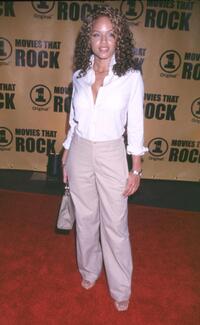Leila Arcieri at the premiere of "It's Only Rock & Roll."