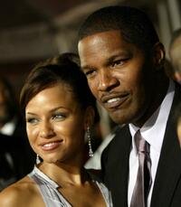 Leila Arcieri and Jamie Foxx at the premiere of "Ray."