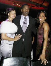 Leila Arcieri, Jamie Foxx and Regina King at the after party of the premiere of "Ray."