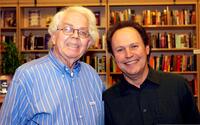 Stan Freberg and Billy Crystal at the ceremony of signing copies of his new book "700 Sundays."