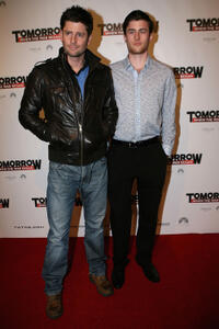 Paul O'Brien and James Frecheville at the Melbourne premiere of "Tomorrow When The War Began."