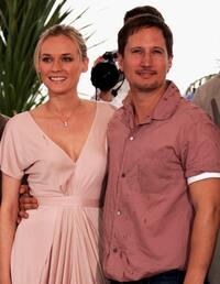 Diane Kruger and Benno Furmann at the photocall of "Joyeux Noel" during the 58th International Cannes Film Festival.
