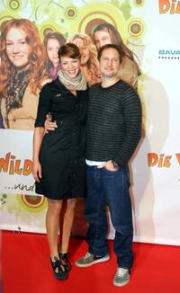 Jessica Schwarz and Benno Furmann at the premiere of "Die wilden Huehner 3."