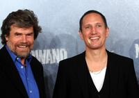 Reinhold Messner and Benno Furmann at the premiere of "Nordwand."