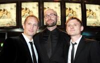 Benno Furmann, Philipp Stoelzl and Florian Lukas at the premiere of "Nordwand."