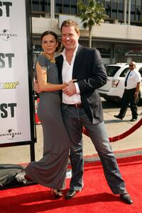 Anna Friel and Chris Henchy at the California premiere of "Land Of The Lost."