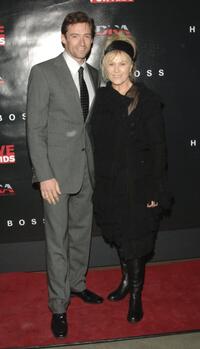 Hugh Jackman and Deborrah-Lee Furness at the Move For Aids U.S. launch and exhibition.