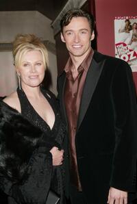 Deborrah-Lee Furness and Hugh Jackman at the Broadway opening night after party of "The Boy From Oz."