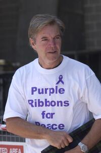 Colin Friels at the launching of Purple Ribbons For Peace Protest.