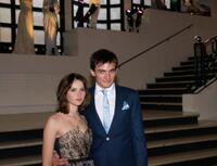 Felicility Jones and Rupert Friend at the British premiere of "Cheri."
