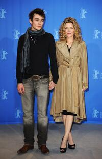 Rupert Friend and Michelle Pfeiffer at the photocall of "Cheri" during the 59th Berlinale Film Festival.