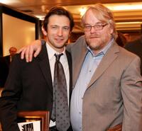 Dan Futterman and Philip Seymour Hoffman at the 31st Annual Los Angeles Film Critics Association Awards.