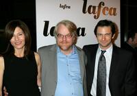 Catherine Keener, Philip Seymour Hoffman and Dan Futterman at the 31st Annual Los Angeles Film Critics Association Awards.