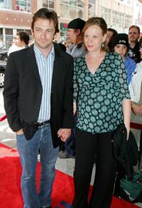 Dan Futterman and Anya Epstein at the premiere of "Capote."