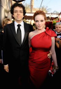 Geoffrey Arend and Christina Hendricks at the 16th Annual Screen Actors Guild Awards.