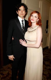 Geoffrey Arend and Christina Hendricks at the 10th Annual Costume Designers Guild Awards.