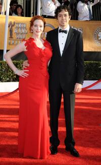 Christina Hendricks and Geoffrey Arend at the 15th Annual Screen Actors Guild Awards.