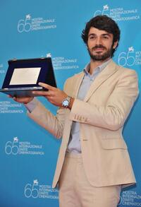 Luca Argentero at the "Guglielmo Biraghi Awards" during the 65th Venice Film Festival.