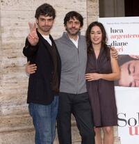 Luca Argentero, Luca Lucini and Diane Fleri at the photocall of "Solo Un Padre."
