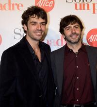 Luca Argentero and Director Luca Lucini at the premiere of "Solo Un Padre."