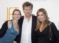 Sara Foster, David Foster, Alicia Jacobs at the grand opening of the "Jet Nightclub."